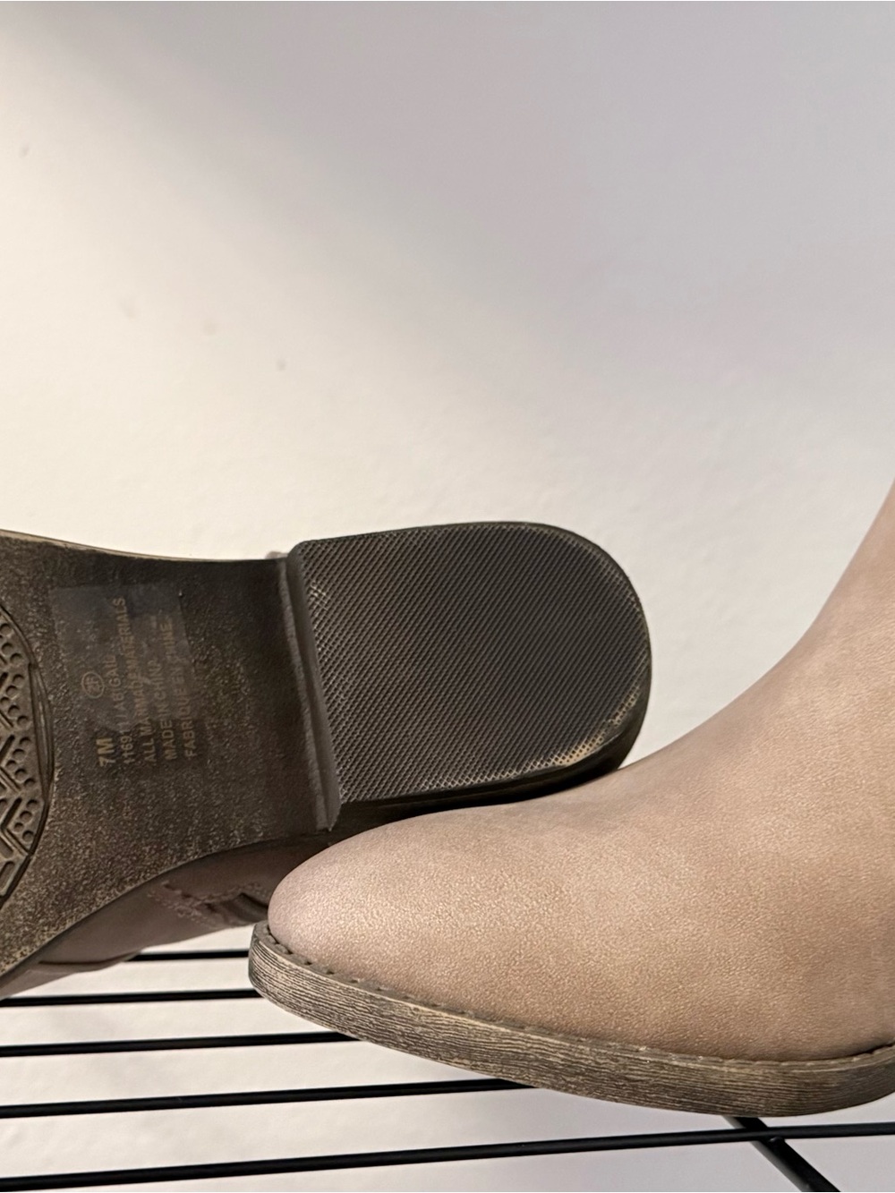 Maurices Taupe Ankle Bootie with Side Zip - Picture 2 of 2